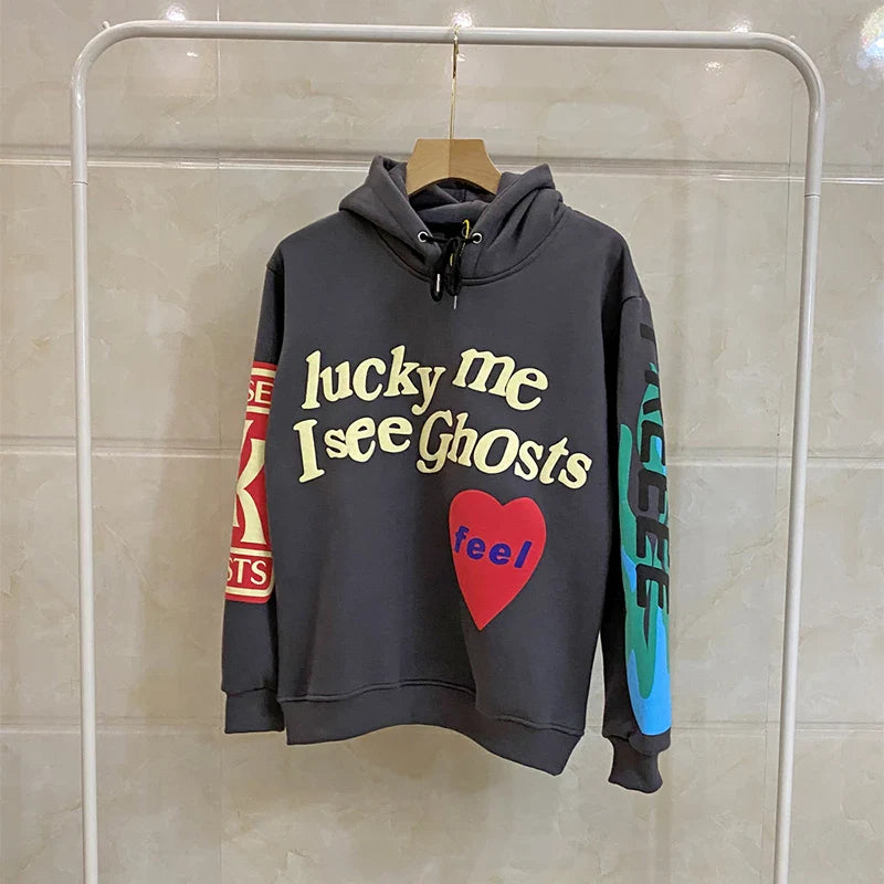 Lucky Me I See Ghosts Oversized Hoodie