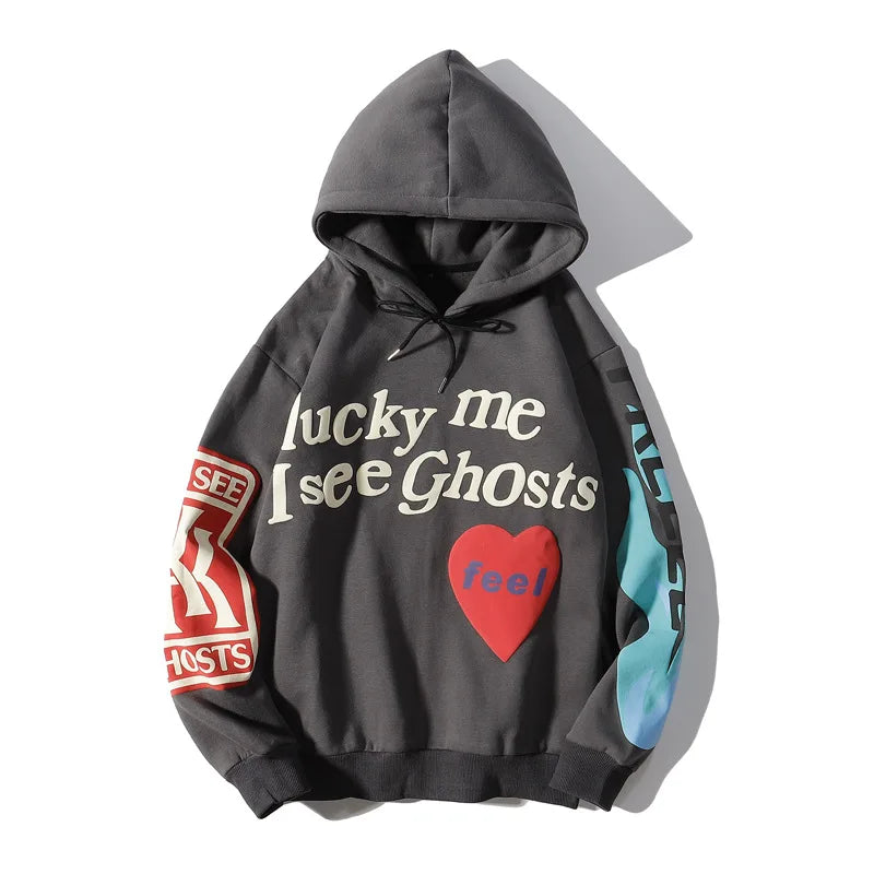 Lucky Me I See Ghosts Oversized Hoodie