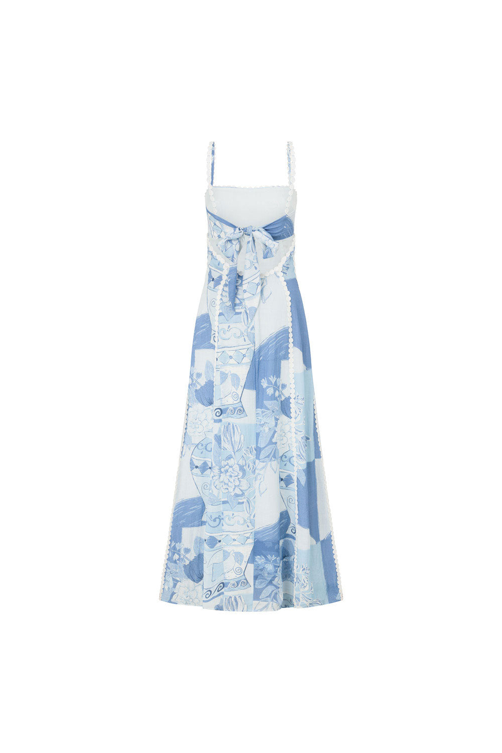 Eva™ | Linnen Maxi Jurk met Unieke Print